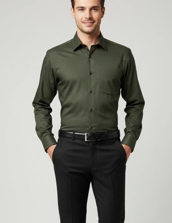 Dark Olive Green Shirt