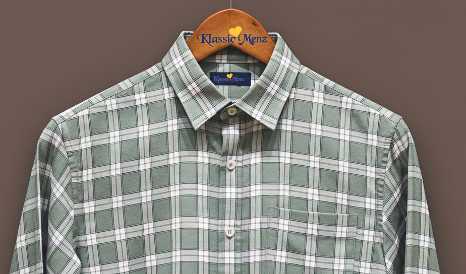 Premium Cotton Mint Green Shirt - Image 3
