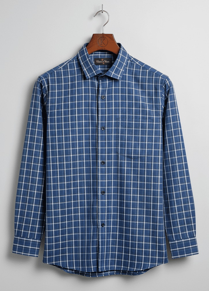 Blue Checks Shirt - Image 2